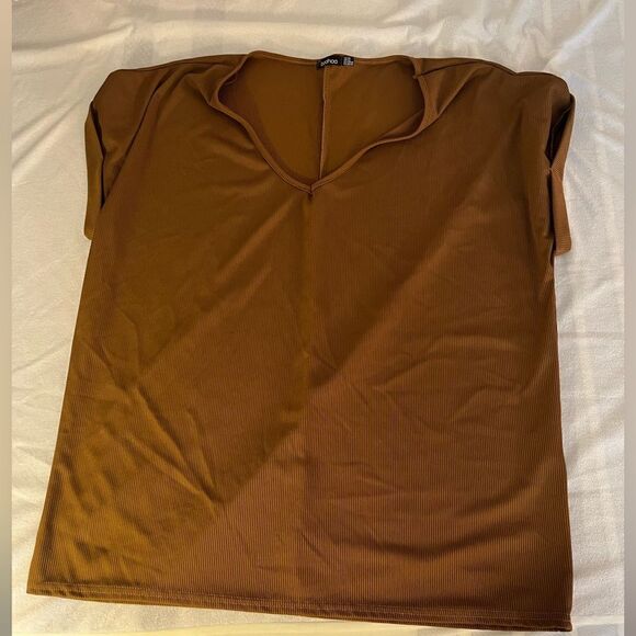 Boohoo brown blouse - Picture 1 of 2